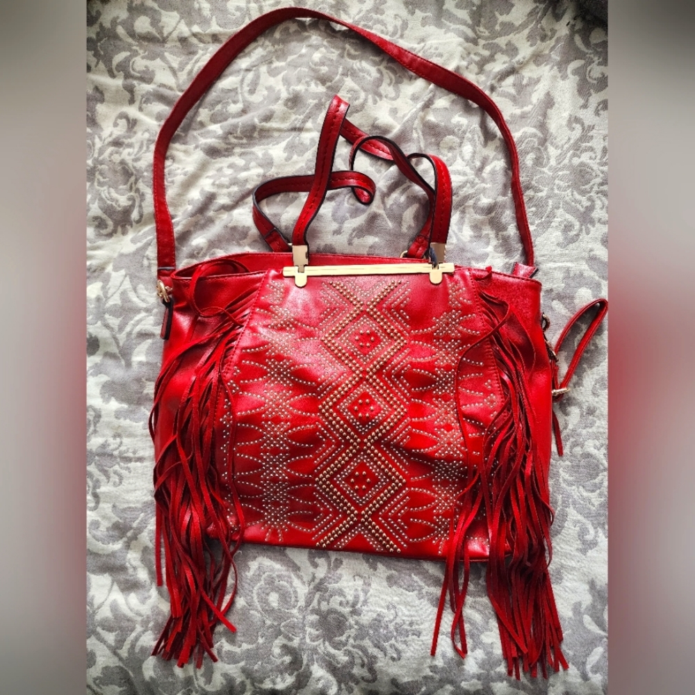 Red Fringe Purse - Cowgirl Glam!